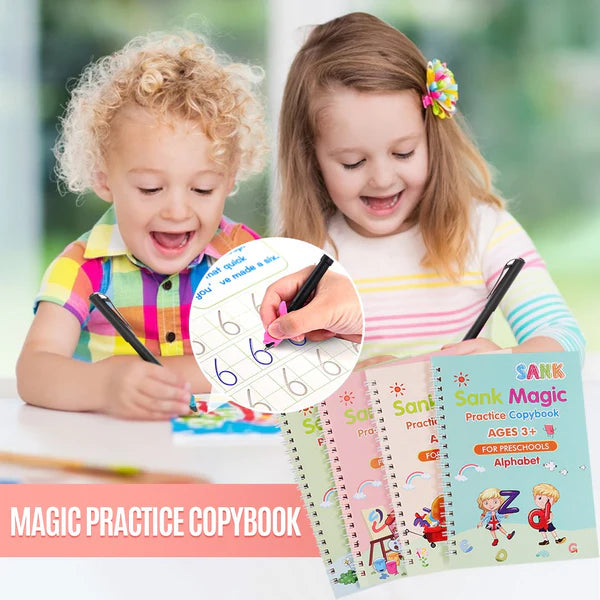 Sank Magic Practice Copybook for Kids (4 Books)