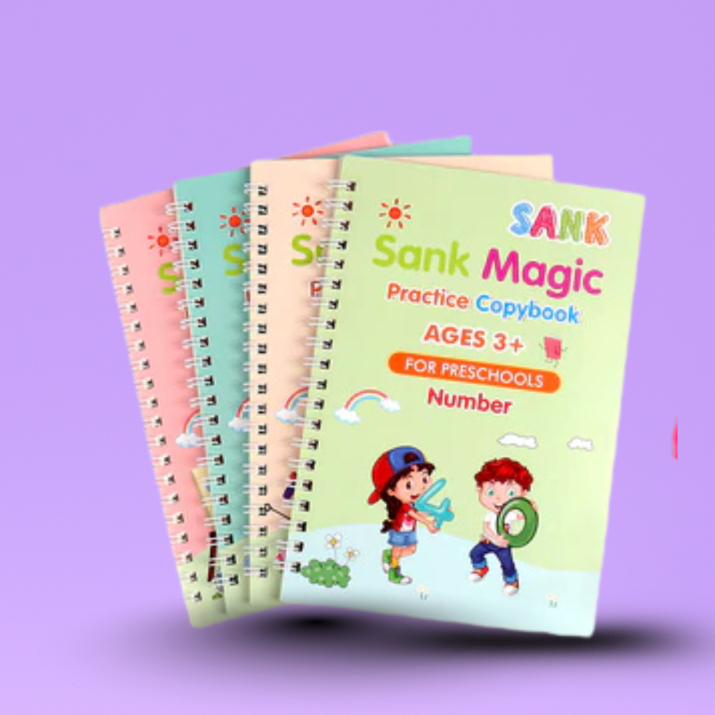Sank Magic Practice Copybook for Kids (4 Books)