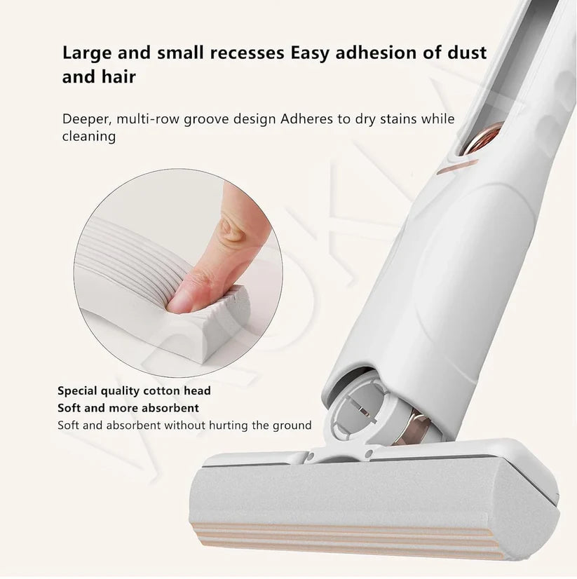 2-in-1 Mop | Self-Squeezing Roller | Lightweight & Space-Saving