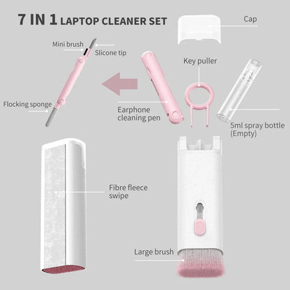 Cleaning Kit | 7-in-1 Multifunctional Tools | For Keyboards, Gadgets & More