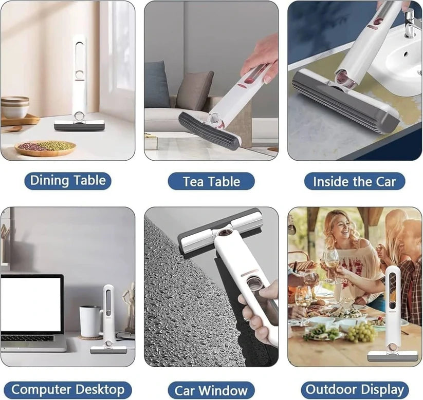 2-in-1 Mop | Self-Squeezing Roller | Lightweight & Space-Saving