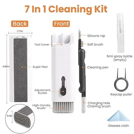 Cleaning Kit | 7-in-1 Multifunctional Tools | For Keyboards, Gadgets & More