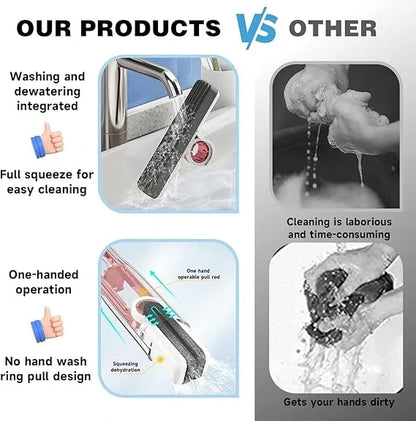 2-in-1 Mop | Self-Squeezing Roller | Lightweight & Space-Saving