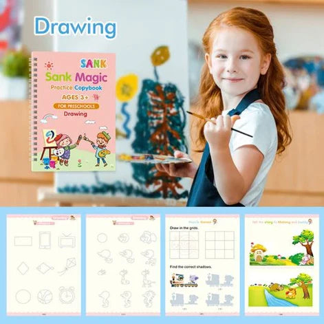 Sank Magic Practice Copybook for Kids (4 Books)