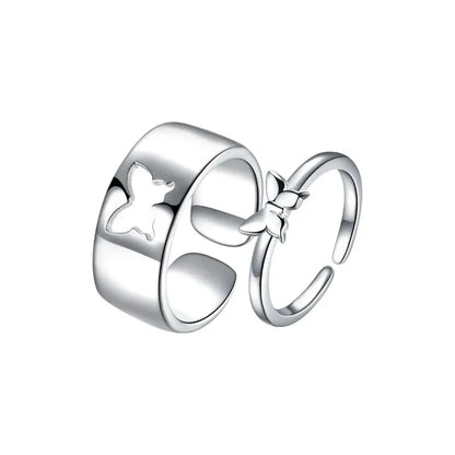 Butterfly Couple Ring Set (2 Pieces)