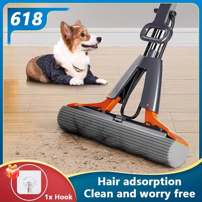 Foldable Floor Cleaning Squeeze Mop